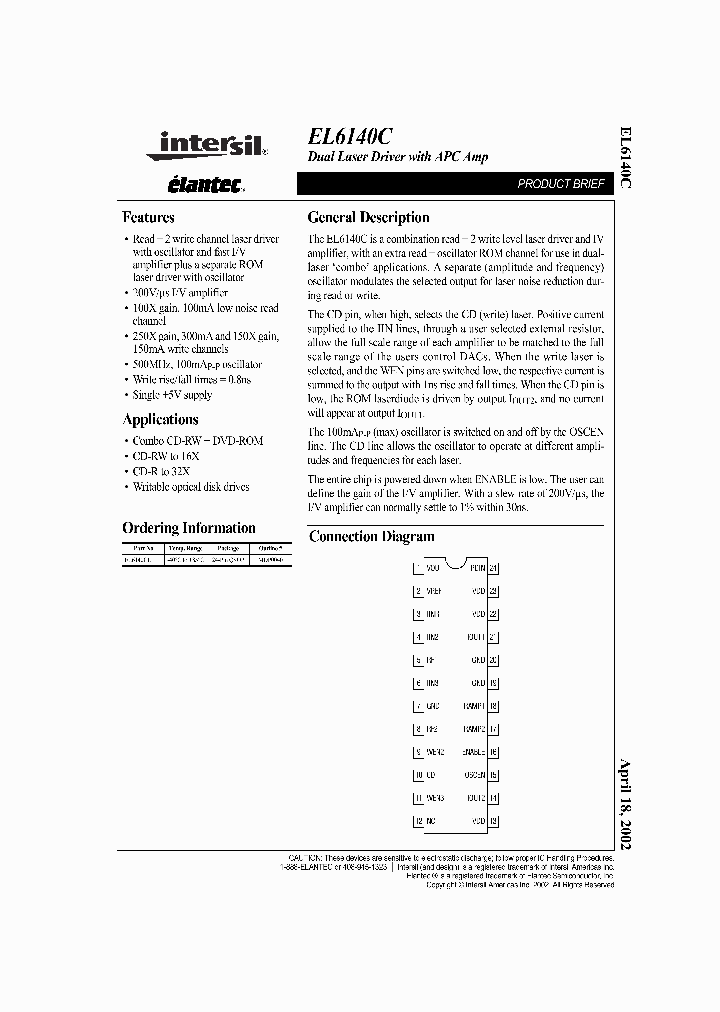 EL6140CU_259618.PDF Datasheet