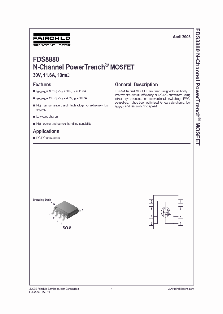 FDS8880_208951.PDF Datasheet