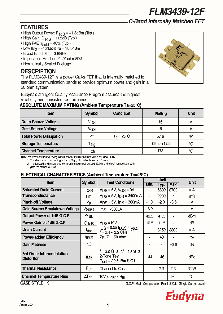 FLM3439-12_294334.PDF Datasheet