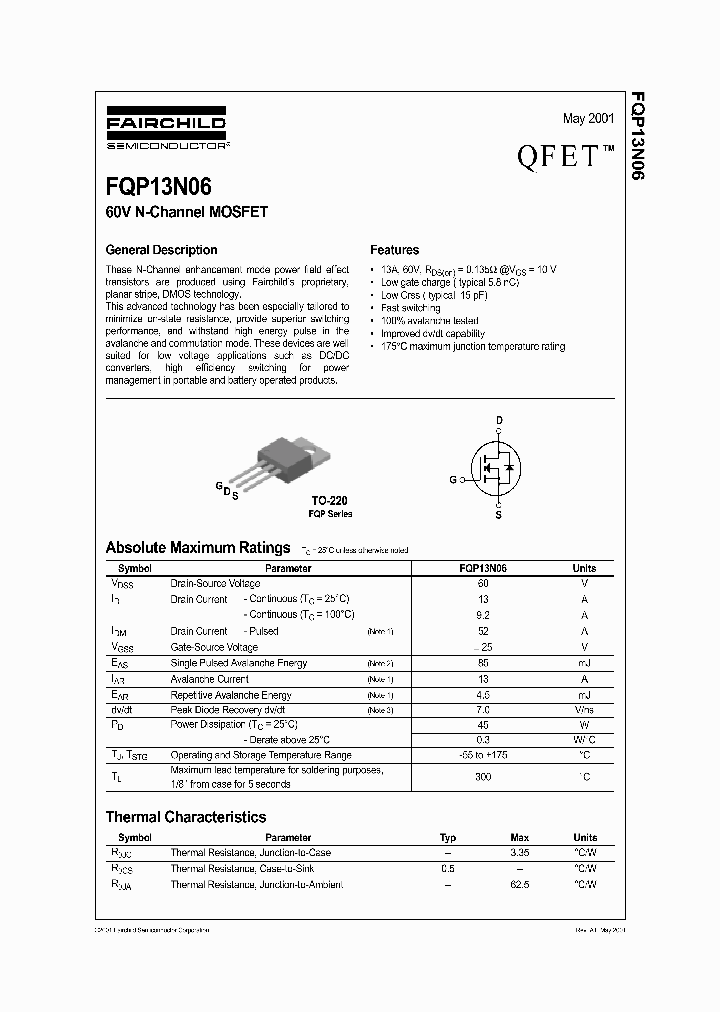 FQP13N06_297074.PDF Datasheet