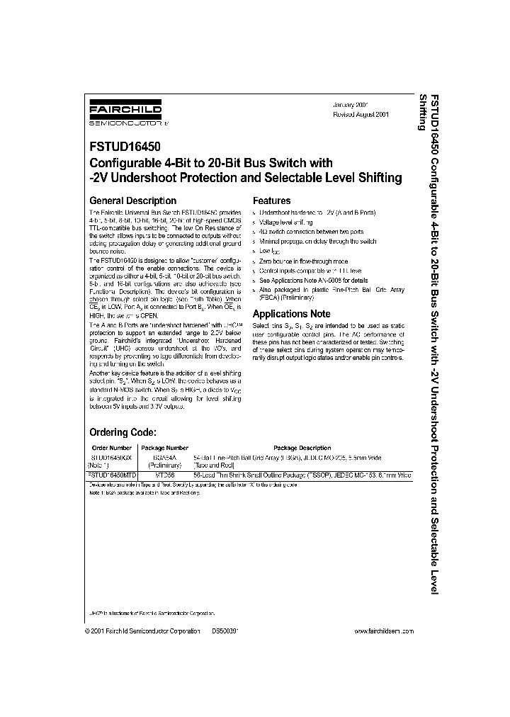 FSTUD16450_253776.PDF Datasheet