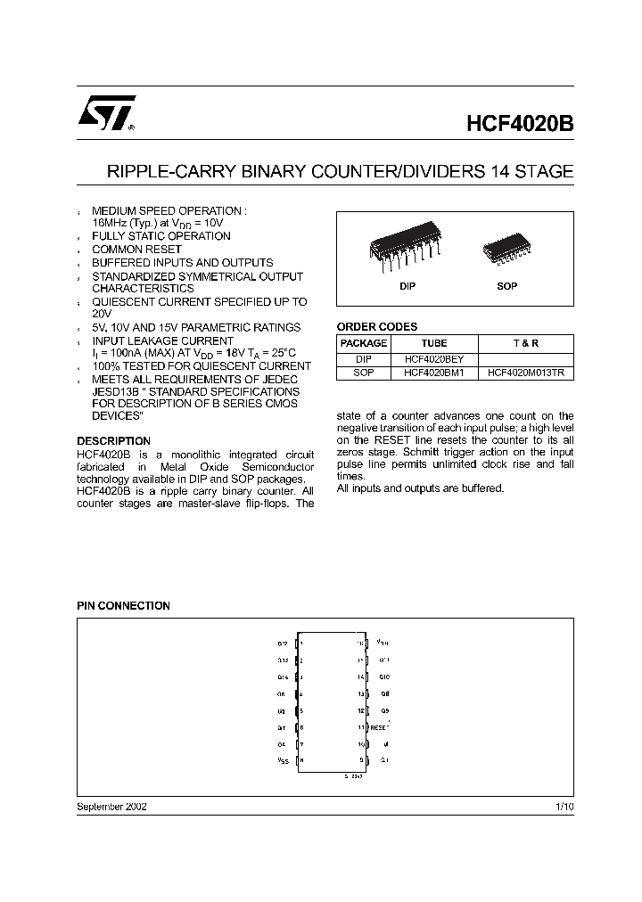 HCF4020_285627.PDF Datasheet