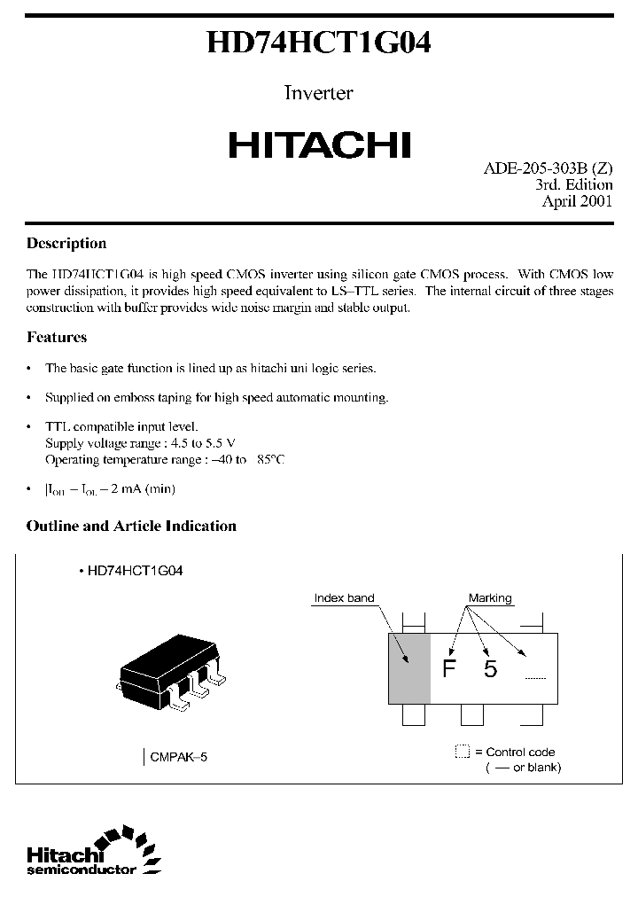 HD74HCT1G04_285936.PDF Datasheet