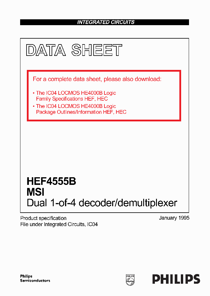 HEF4555B_259360.PDF Datasheet