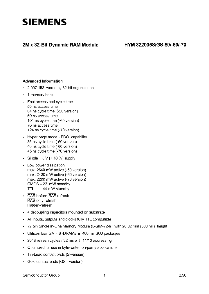 HYM322035GS-70_291648.PDF Datasheet