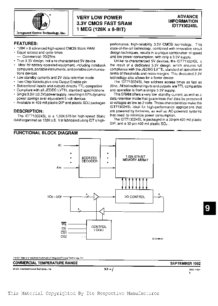 IDT713024SL20PNBSP_291328.PDF Datasheet