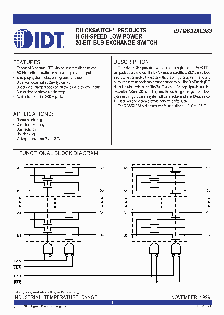 IDTQS32XL383_254491.PDF Datasheet