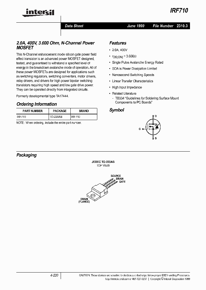 IRF710_256503.PDF Datasheet