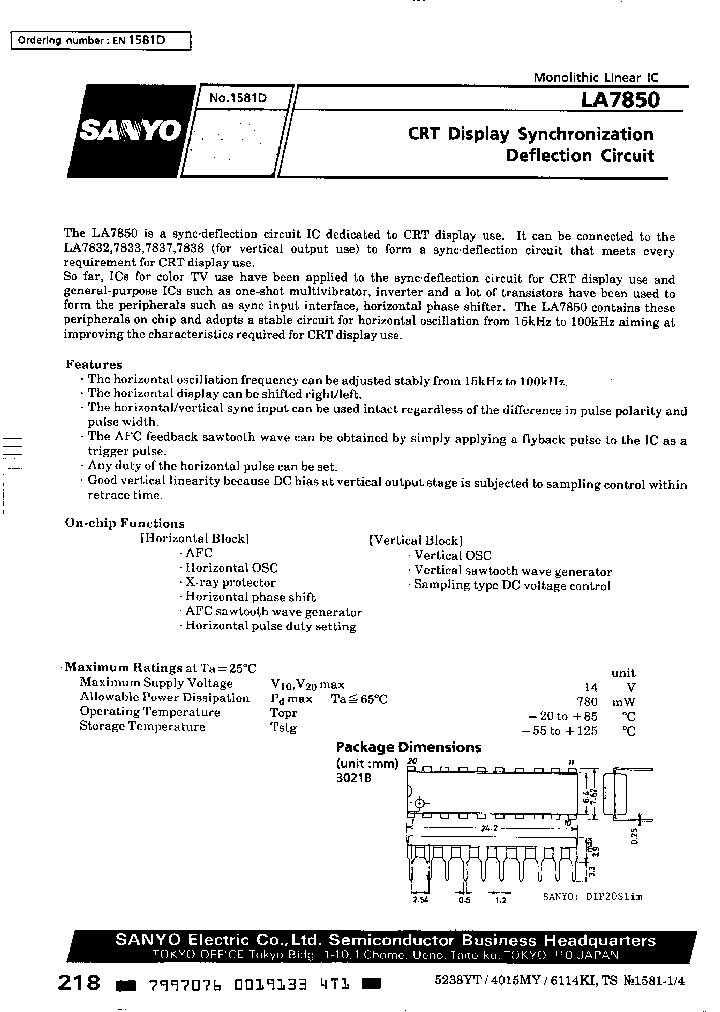 LA7850_284590.PDF Datasheet