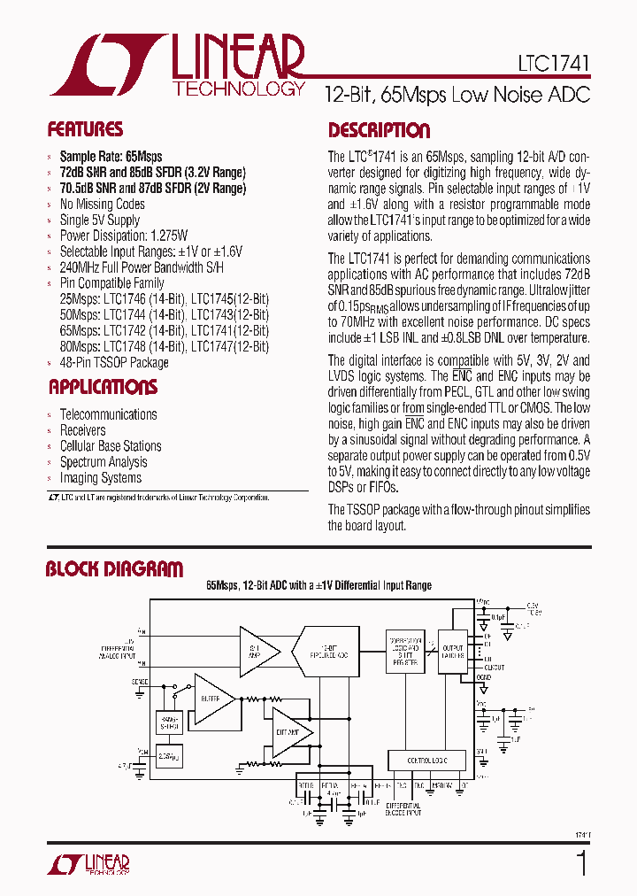 LTC1741_286655.PDF Datasheet