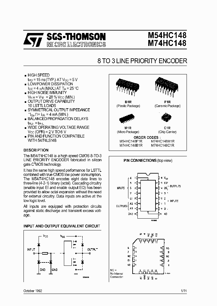 M74HC148_160847.PDF Datasheet