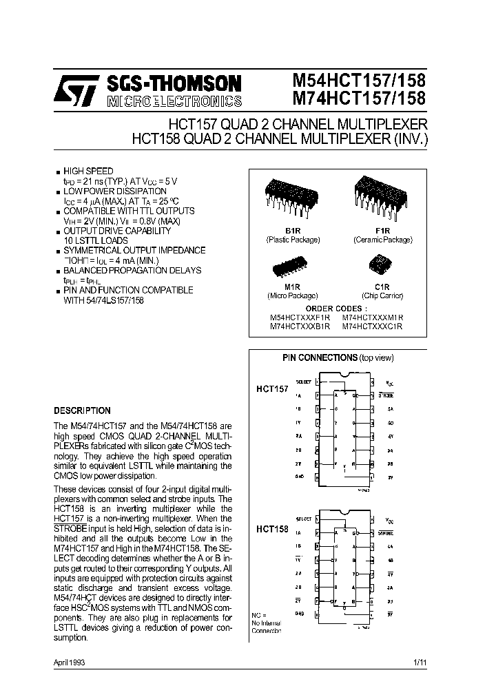 M74HC158B1R_18574.PDF Datasheet