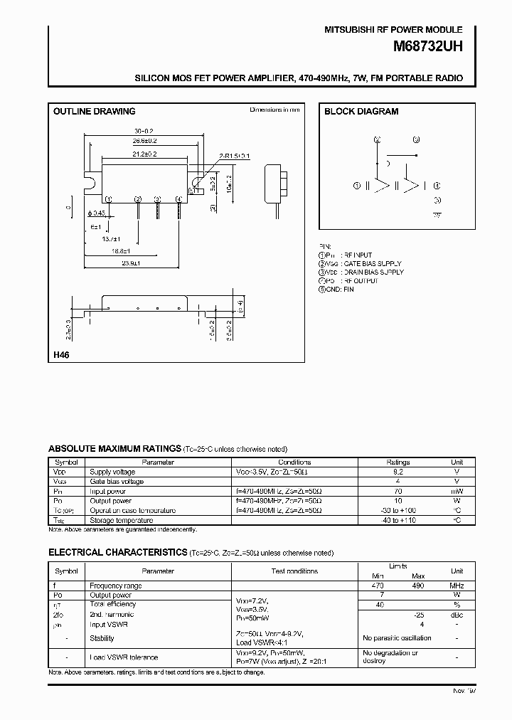 M68732UH_283550.PDF Datasheet