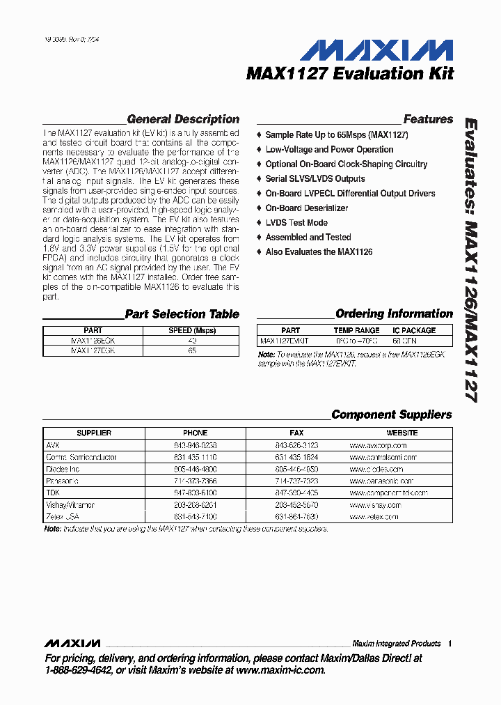 MAX1127EVKIT_284192.PDF Datasheet