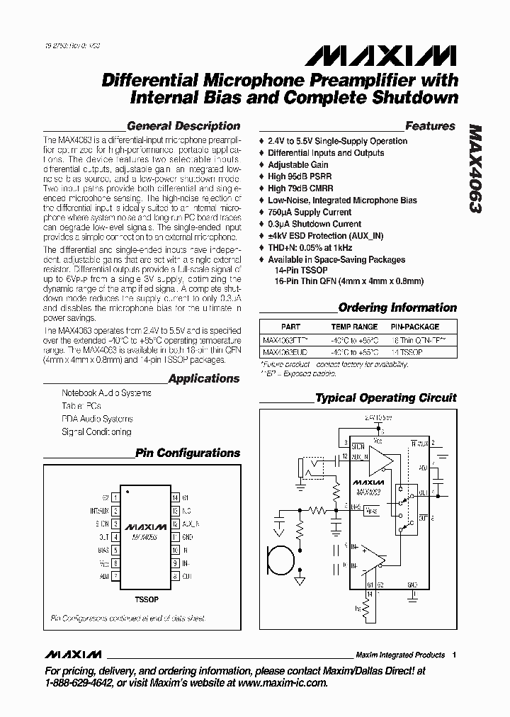 MAX4063_282525.PDF Datasheet