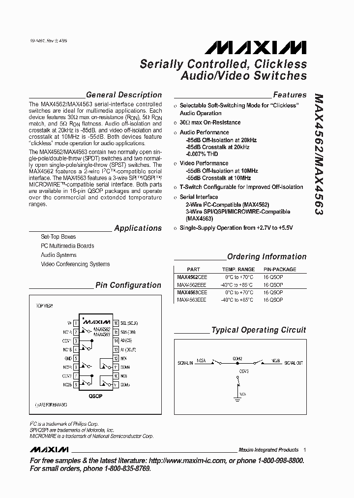 MAX4563_260334.PDF Datasheet