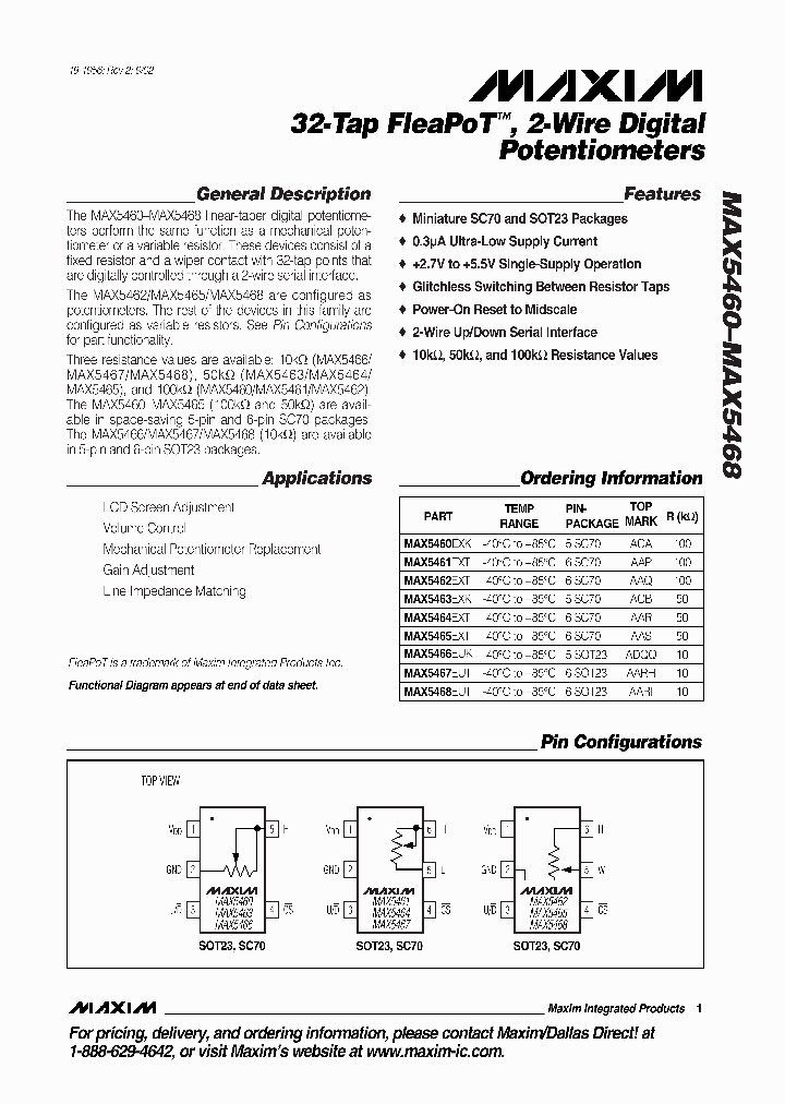 MAX5460_161615.PDF Datasheet