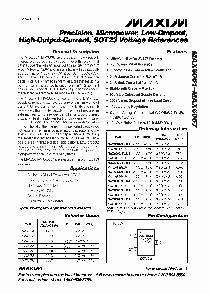 MAX6067_277232.PDF Datasheet