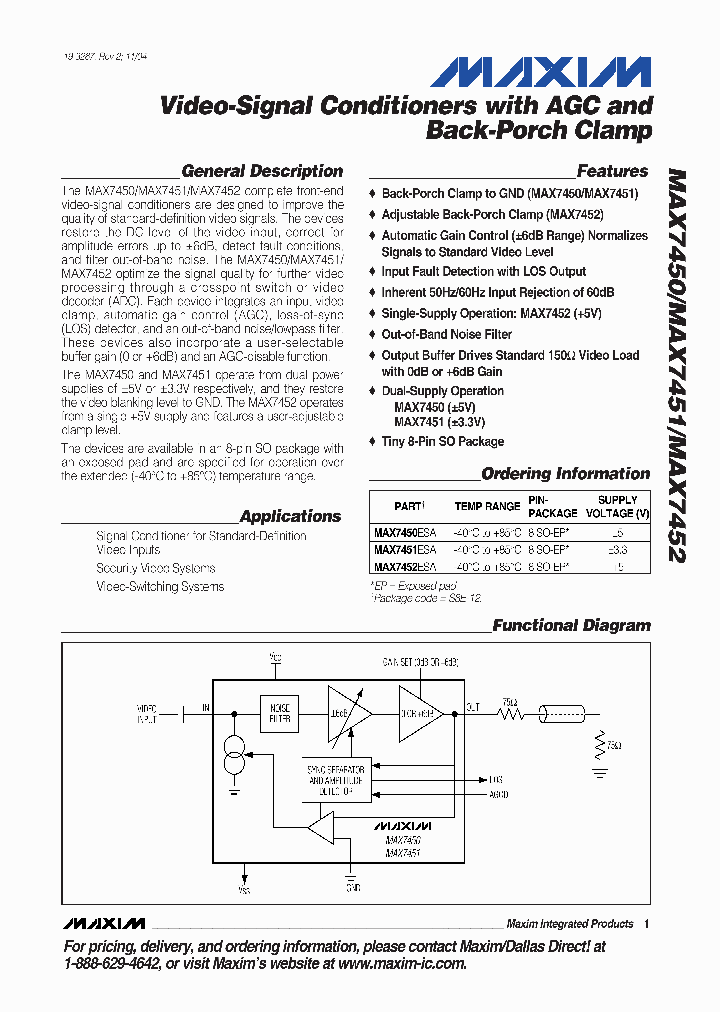 MAX7450_196318.PDF Datasheet