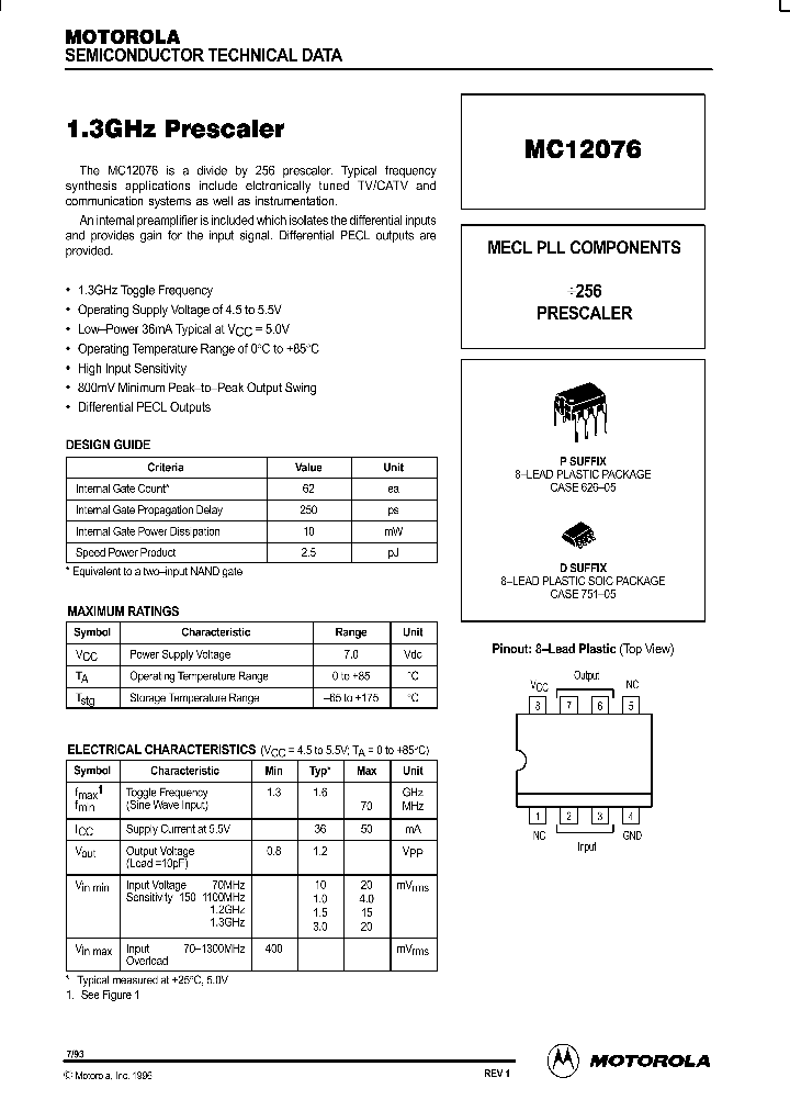 MC12076D_305251.PDF Datasheet