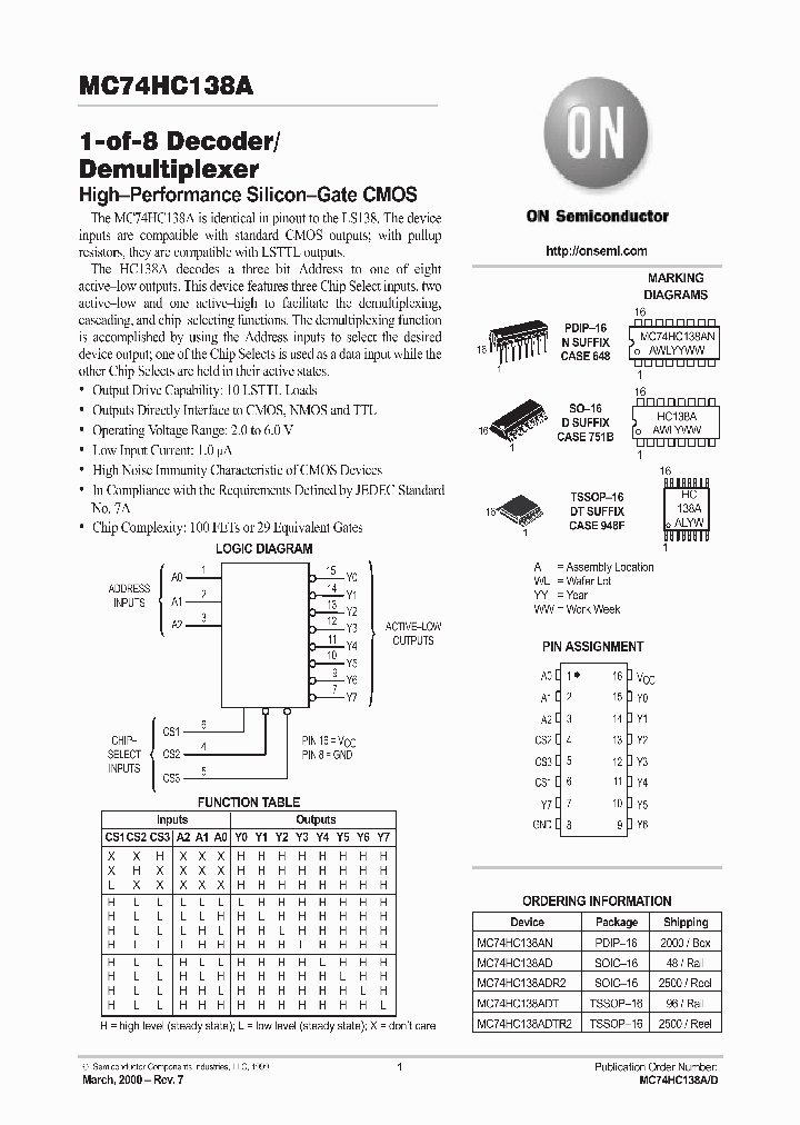 MC74HC138A_284728.PDF Datasheet