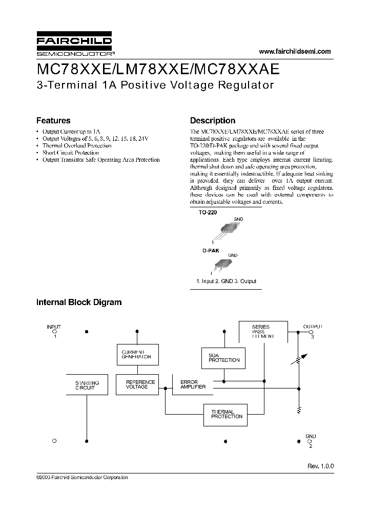 MC7805E_274673.PDF Datasheet