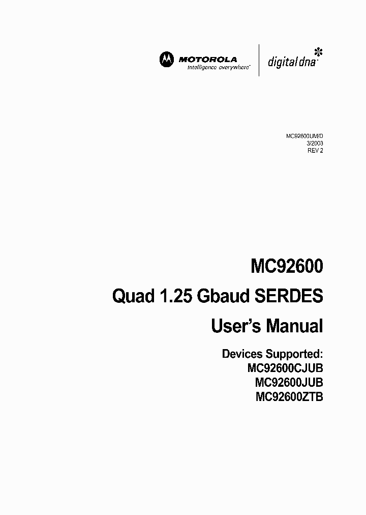 MC92600_241936.PDF Datasheet