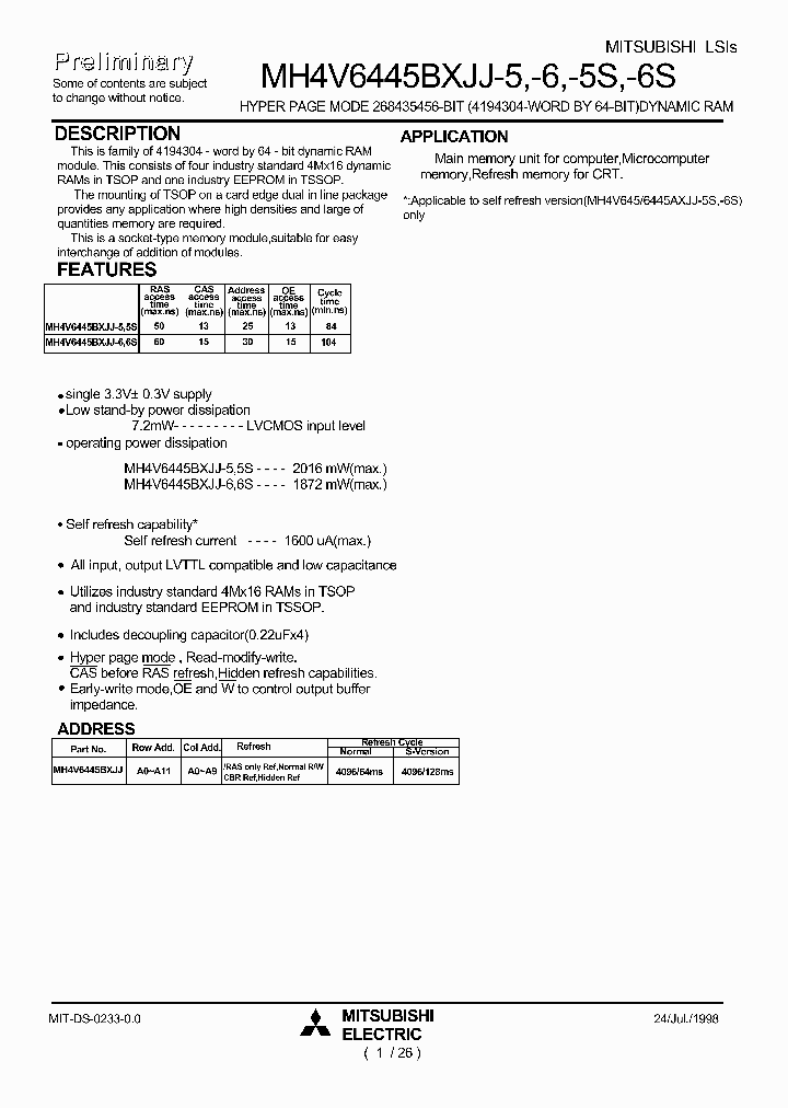 MH4V6445BXJJ-6S_296527.PDF Datasheet