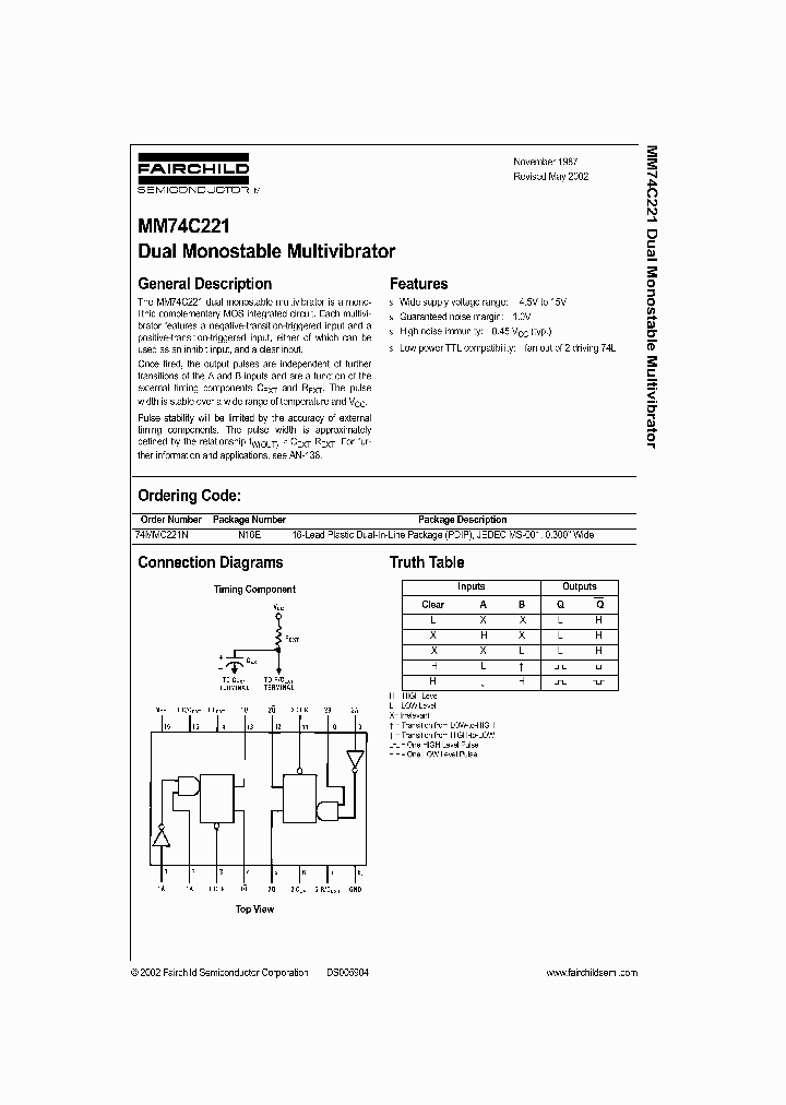 MM74C221_286368.PDF Datasheet