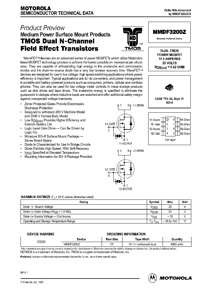 MMDF3200ZD_287073.PDF Datasheet