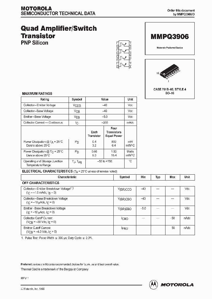 MMPQ3906D_279791.PDF Datasheet