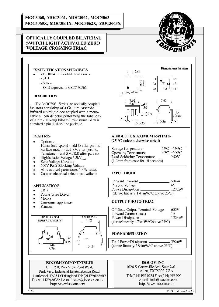 MOC3061_269120.PDF Datasheet