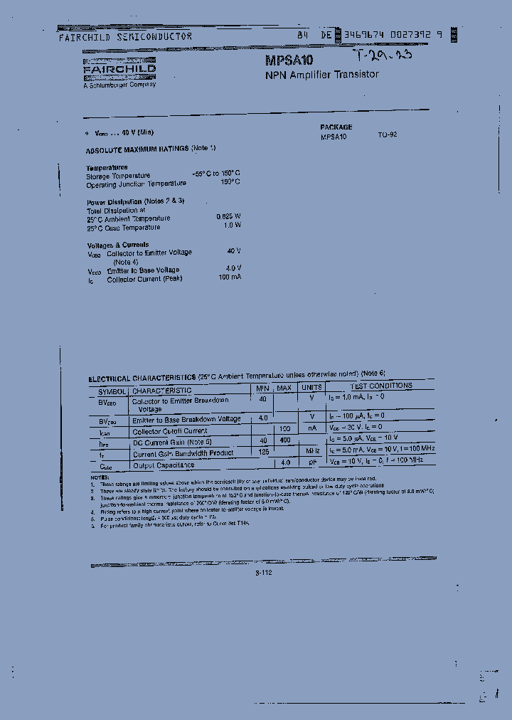 MPSA10_277705.PDF Datasheet