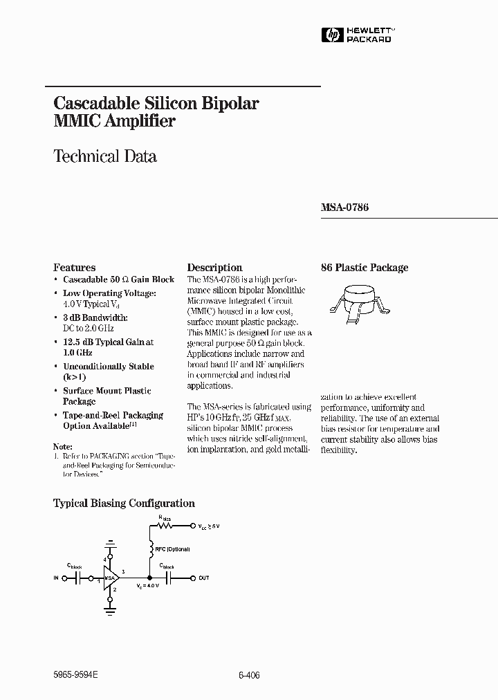 MSA-0786_295802.PDF Datasheet