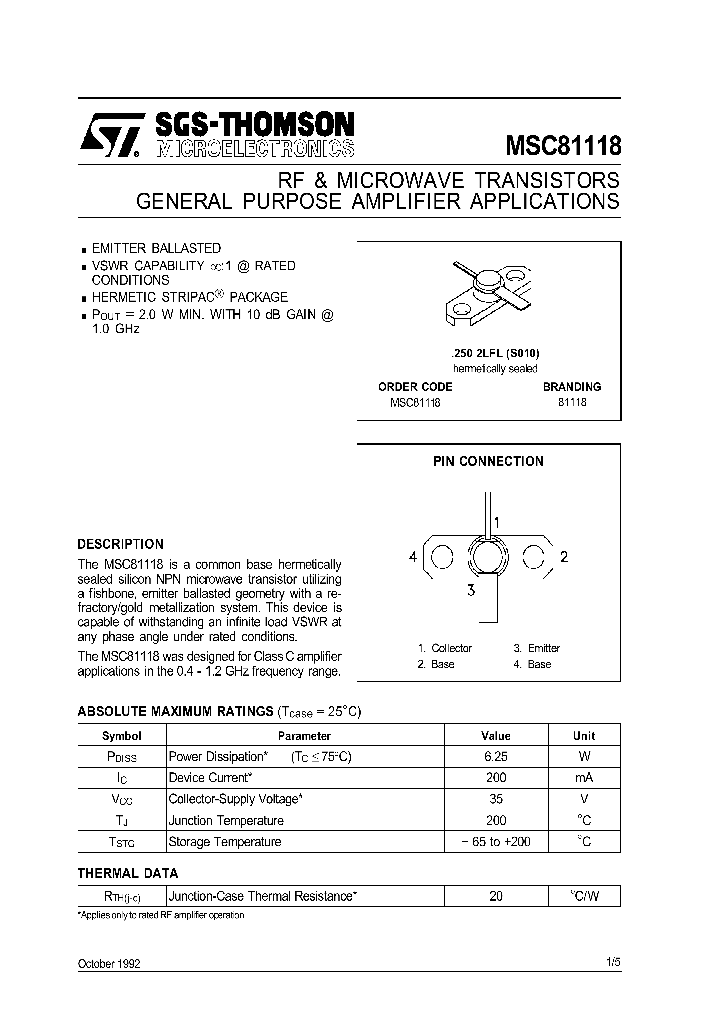 MSC81118_280121.PDF Datasheet