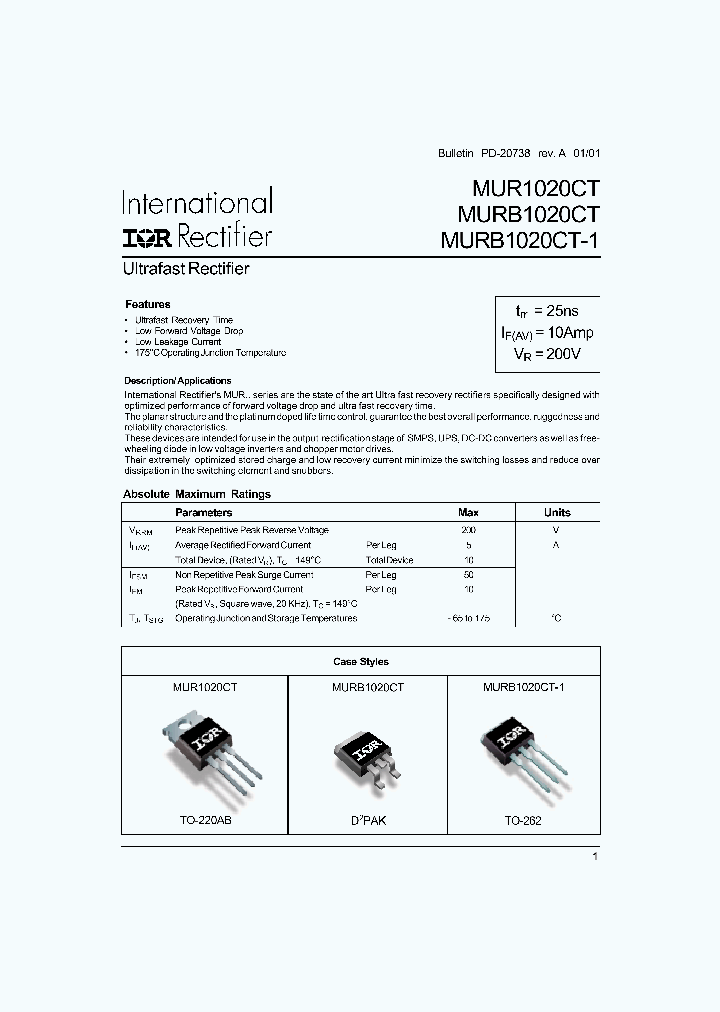 MURB1020CT-1_281605.PDF Datasheet