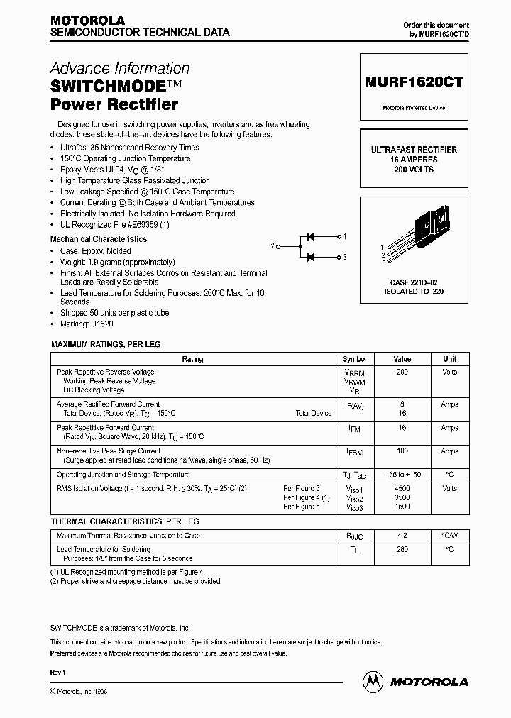 MURF1620CTD_281510.PDF Datasheet