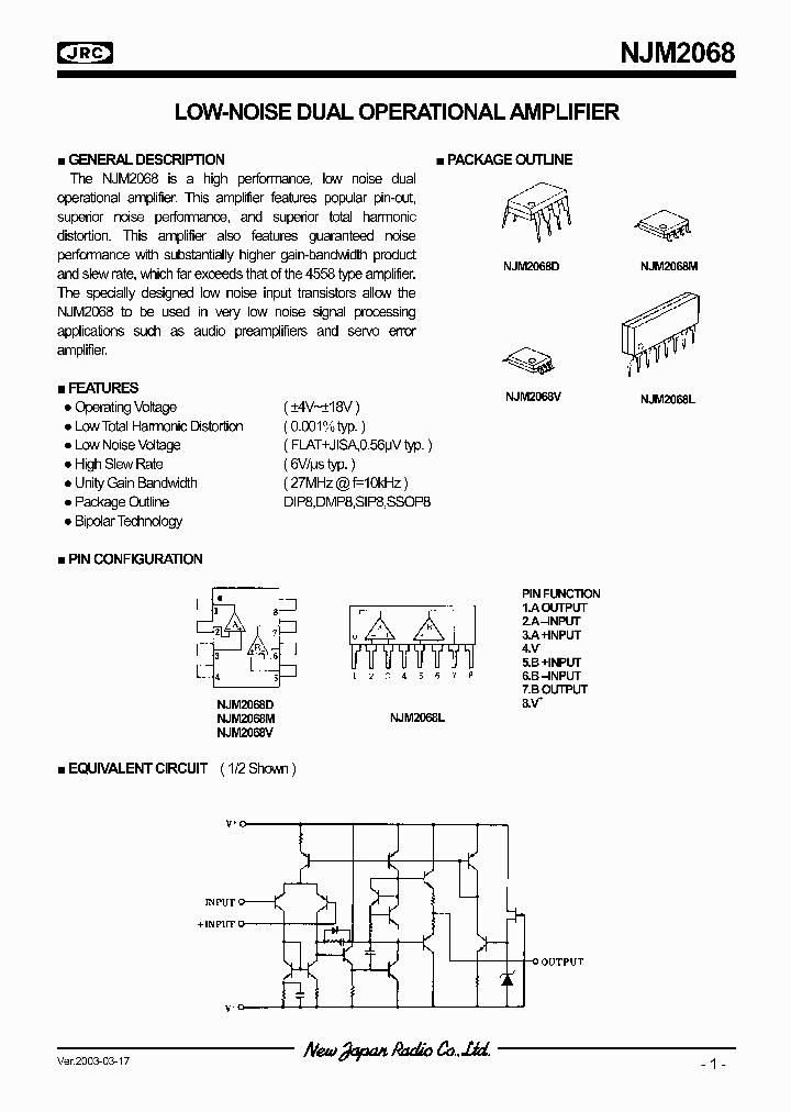 NJM2068_282967.PDF Datasheet