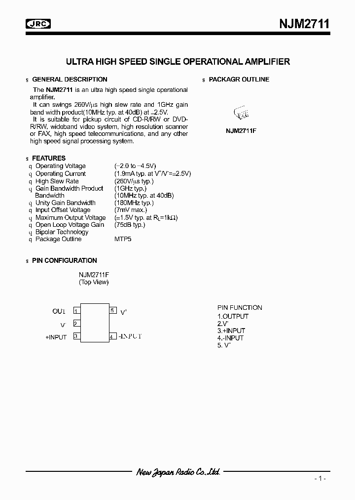 NJM2711_245899.PDF Datasheet