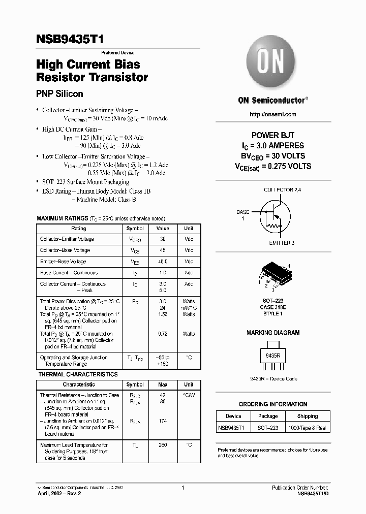 NSB9435T1_252346.PDF Datasheet