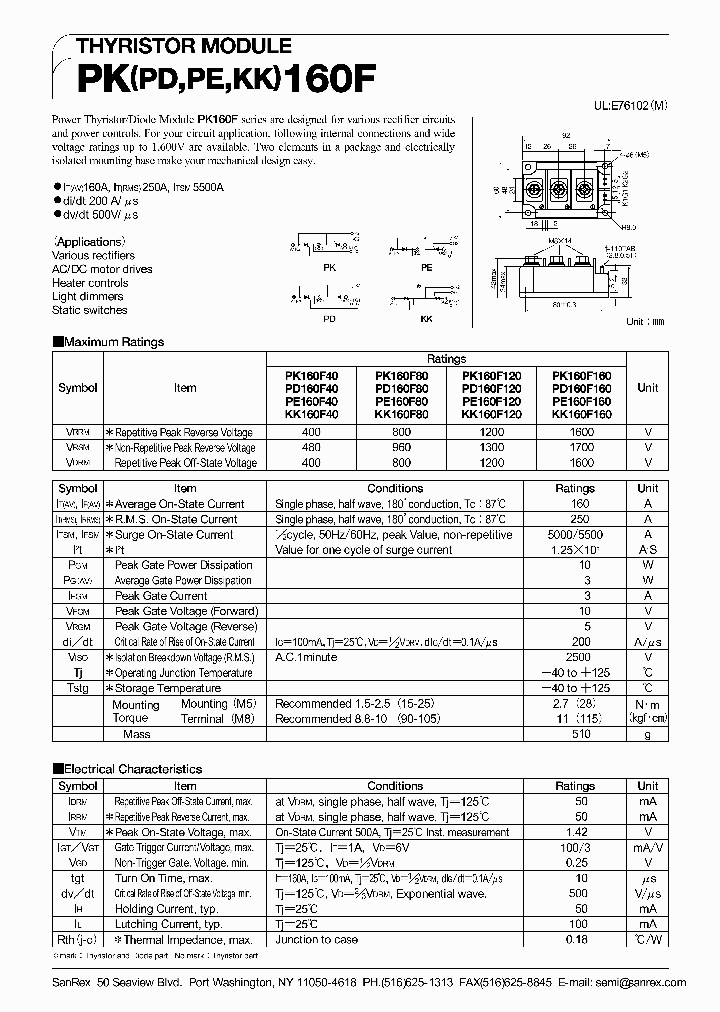 KK160F160_285463.PDF Datasheet