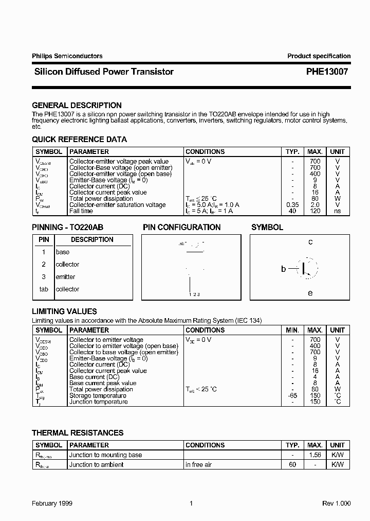 PHE13007_277954.PDF Datasheet