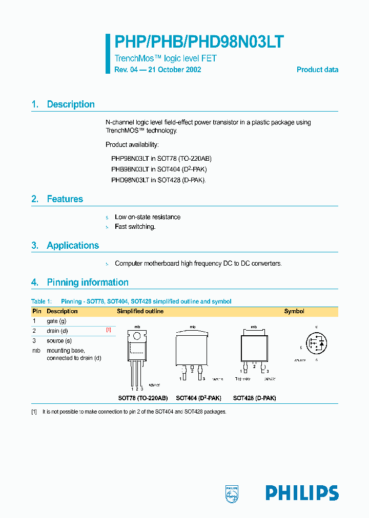 PHP98N03LT_242336.PDF Datasheet