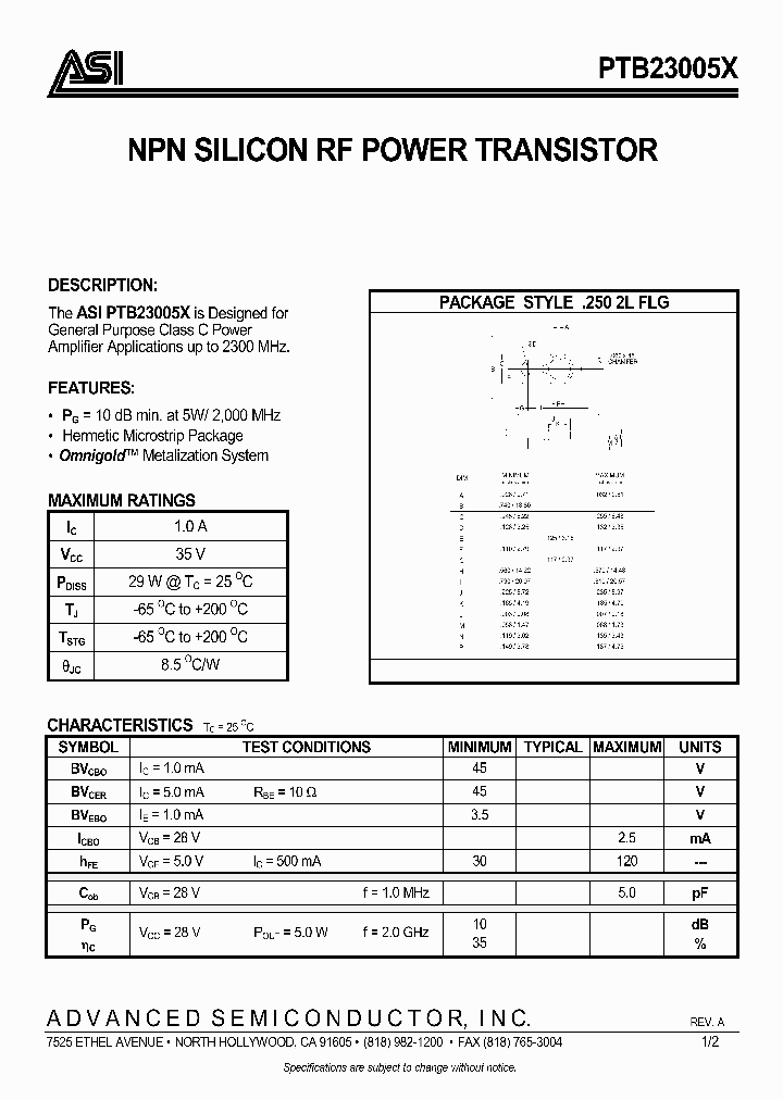 PTB23005X_293894.PDF Datasheet