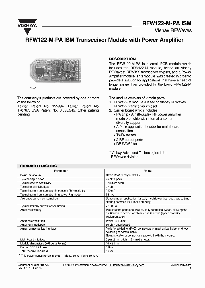 RFW122-M-PA_204894.PDF Datasheet