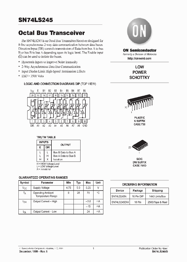 SN74LS245DW_273248.PDF Datasheet