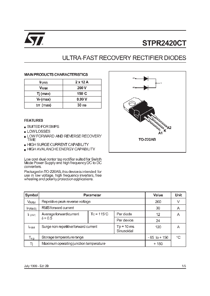 STPR2420CT_290236.PDF Datasheet