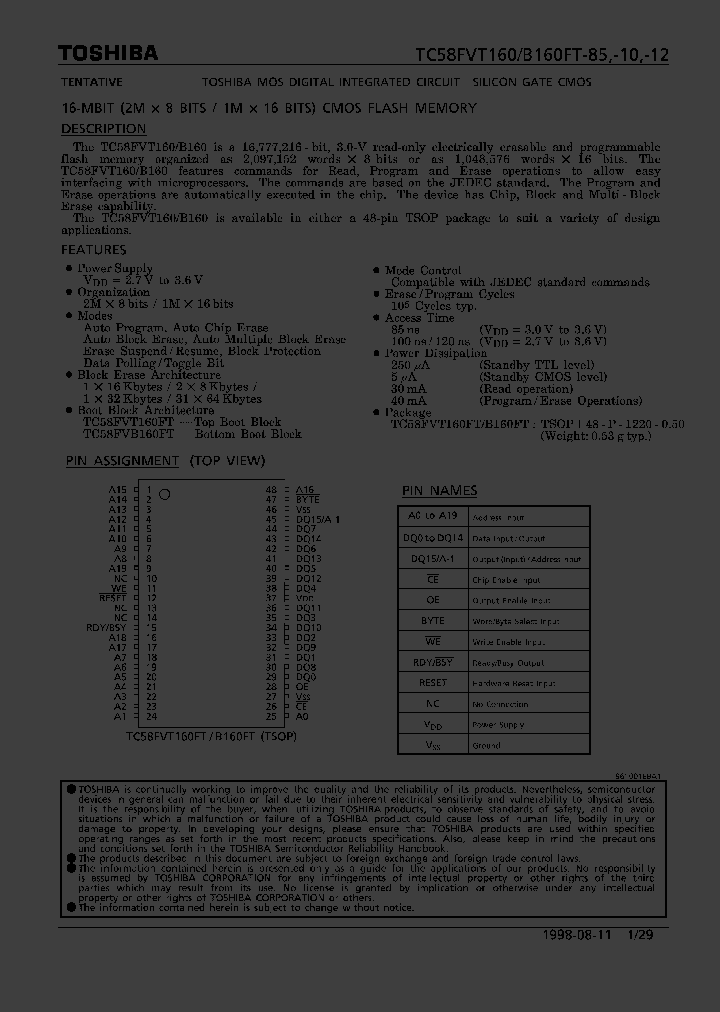 TC58FVT160_301124.PDF Datasheet