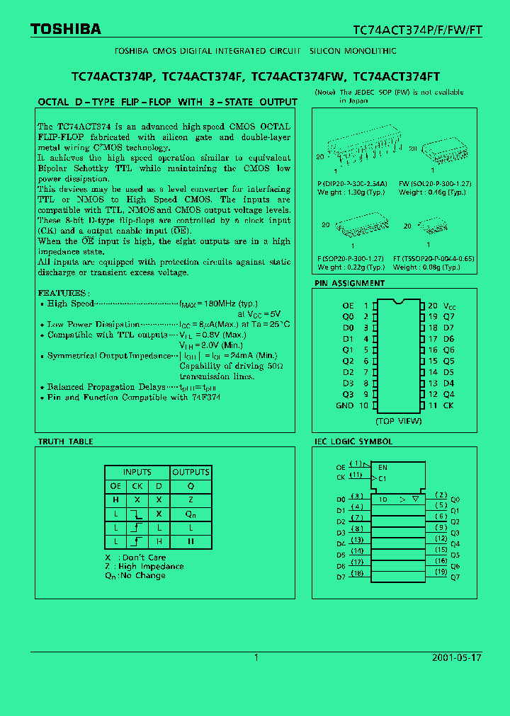 TC74ACT374_304552.PDF Datasheet