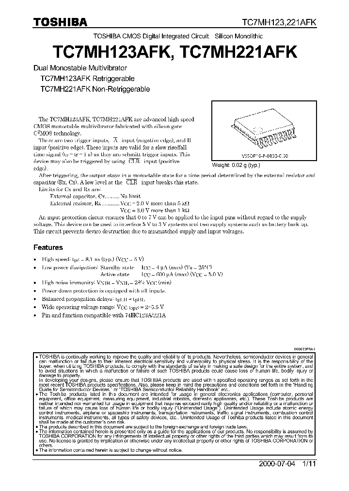 TC7MH221AFK_264494.PDF Datasheet